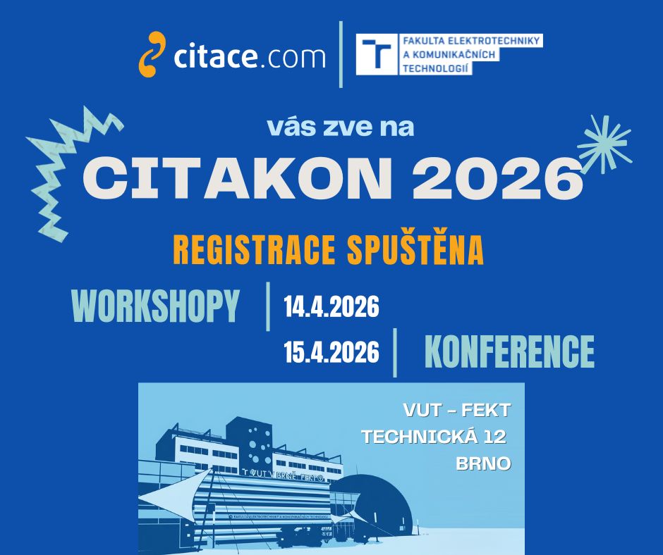 CitaKon 2026 - spuštěna registrace